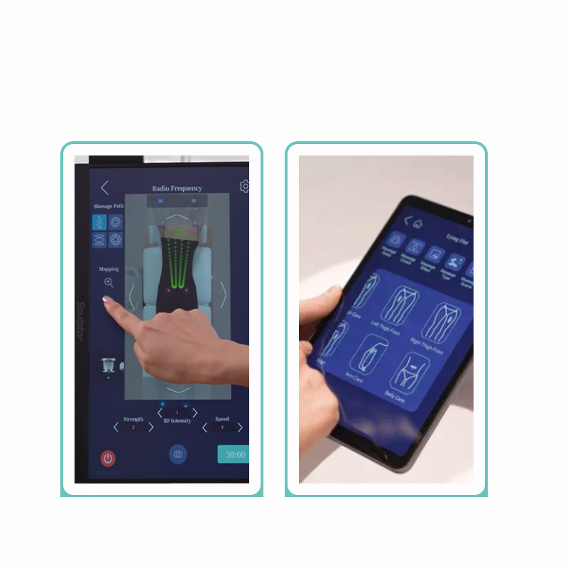Dual control via built-in screen and tablet